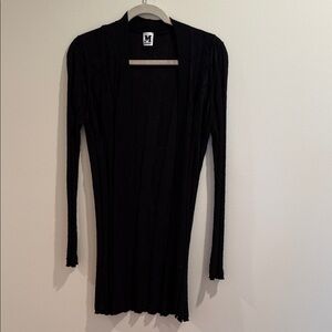 Missoni Black Knit Cardigan Open Cardigan with Tie
